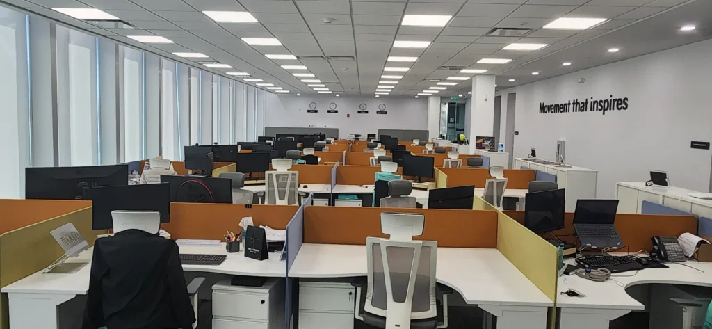 Open-plan office fit-out